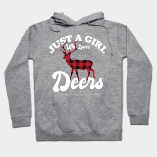 Just A Girl Who Loves Deers Hoodie